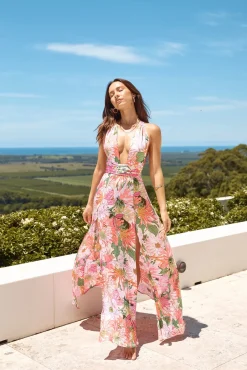 Power Of Flowers Maxi Dress Pink
