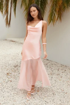 Princess Peach Maxi Dress Pink