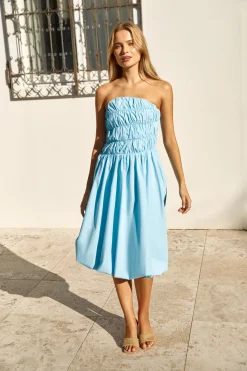 Princess Treatment Bubble Hem Midi Dress