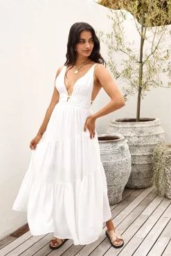 Pure Delights Maxi Dress White