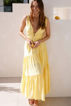 Pure Delights Maxi Dress Yellow