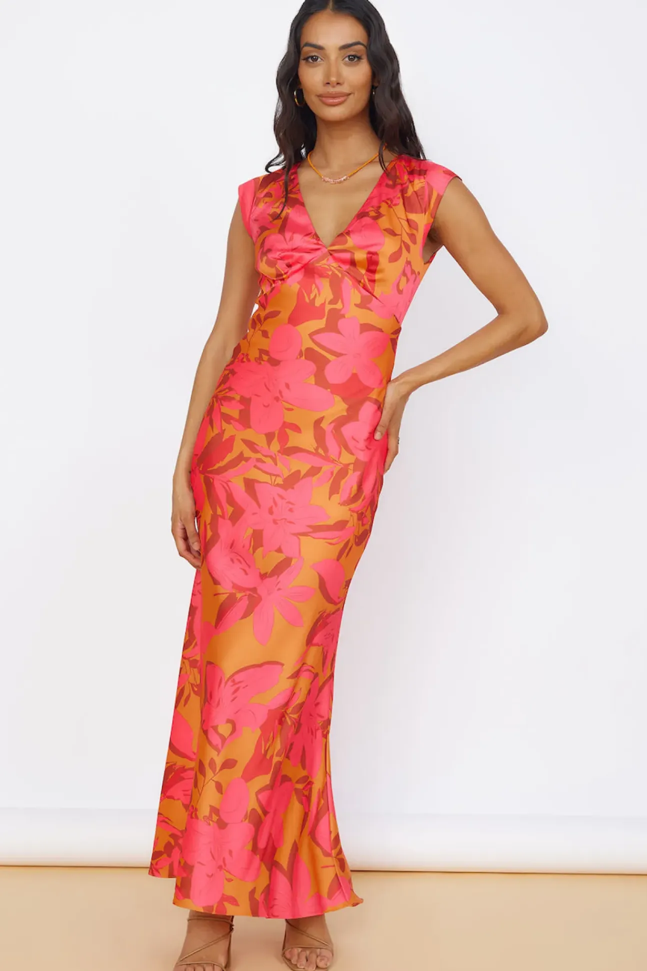 Radiant Skies Maxi Dress Orange