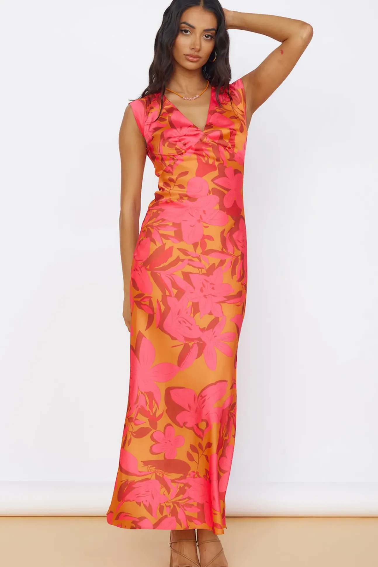 Radiant Skies Maxi Dress Orange