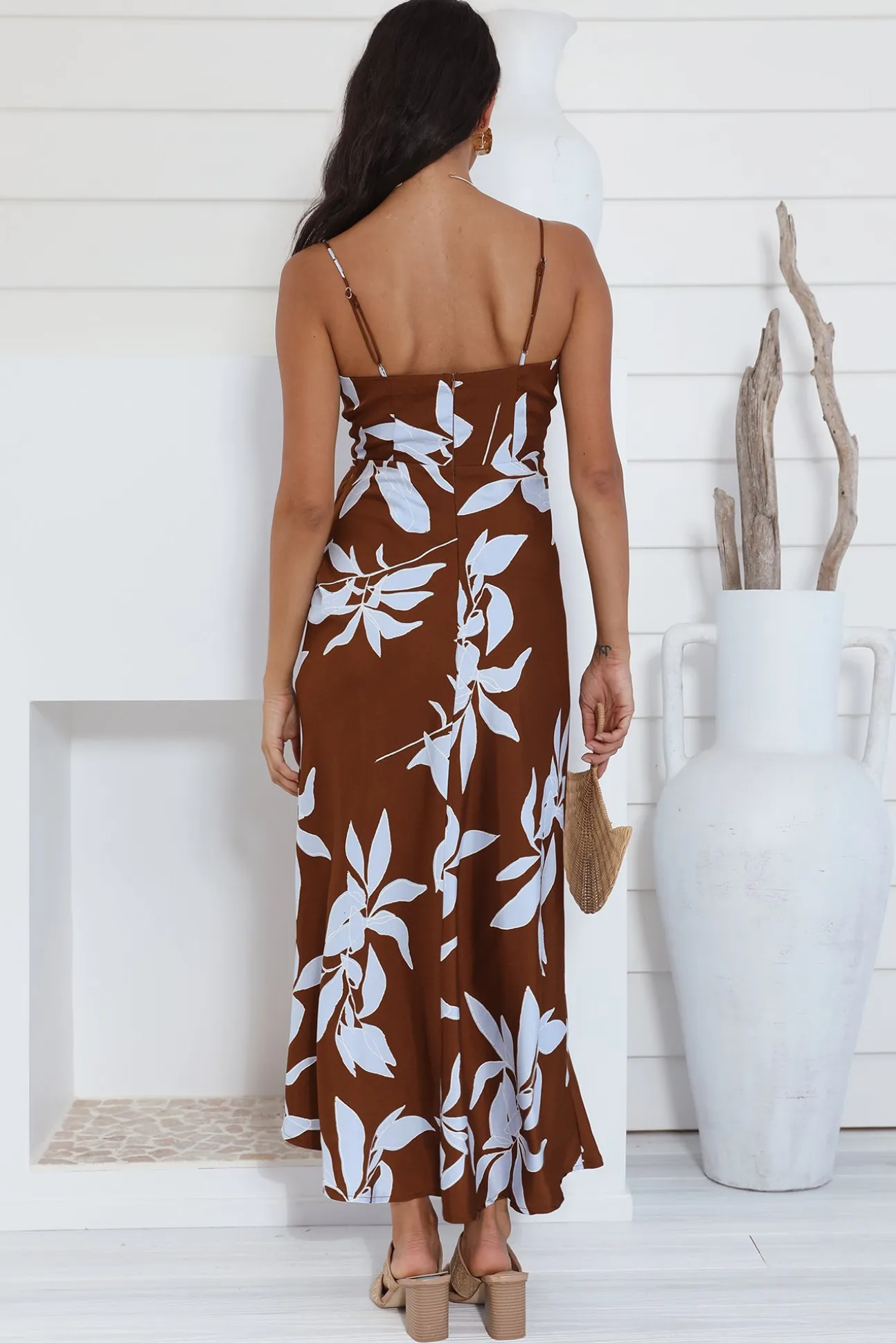 Replay This Look Maxi Dress Brown