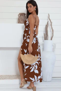 Replay This Look Maxi Dress Brown
