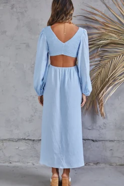 Rhythm Time Maxi Dress Blue