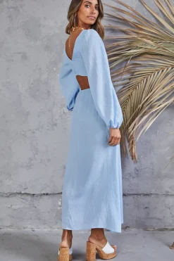 Rhythm Time Maxi Dress Blue