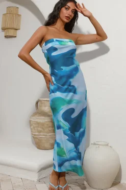 Right Here Maxi Dress Blue