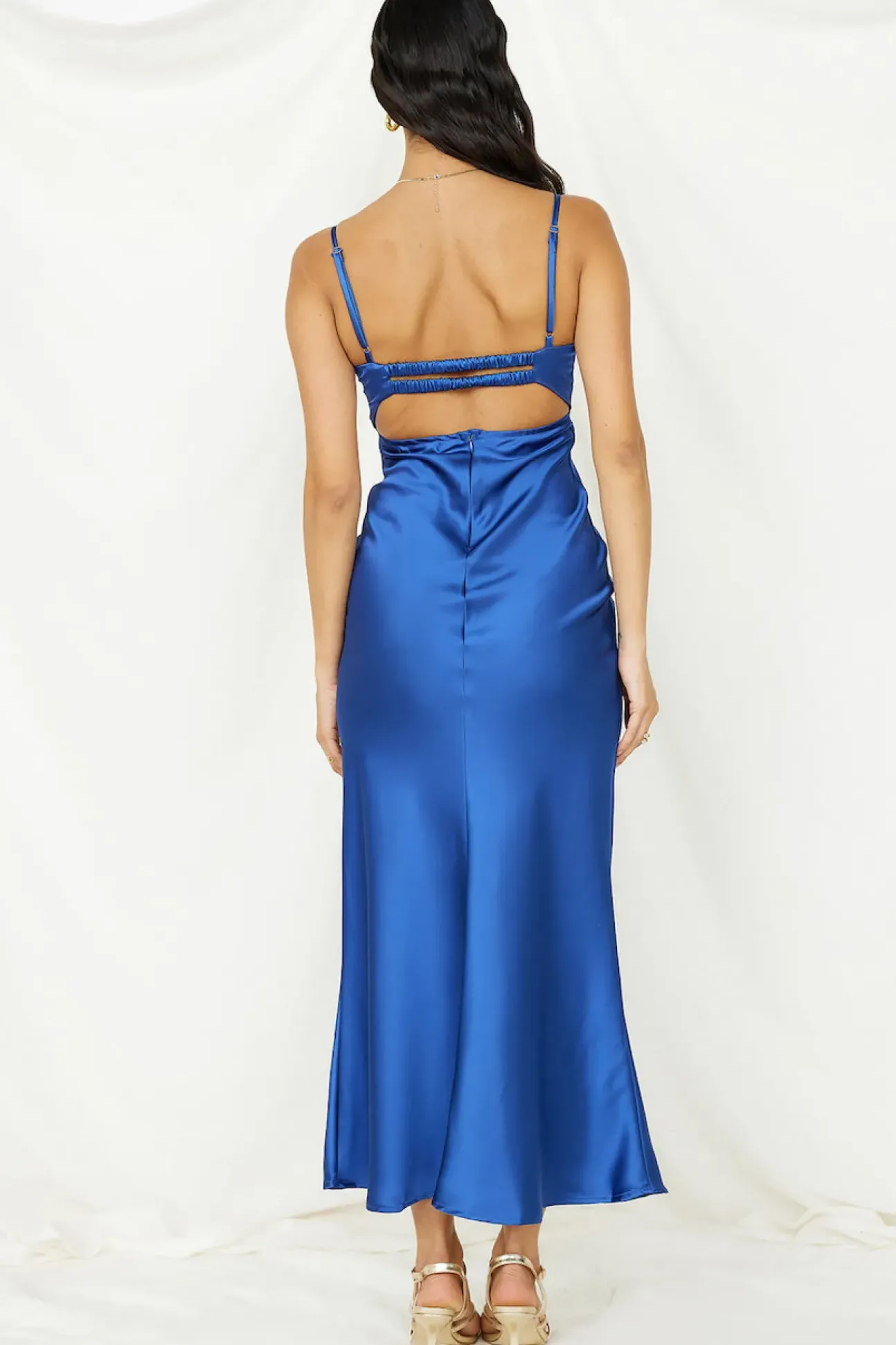 Roaming Girl Maxi Dress Blue