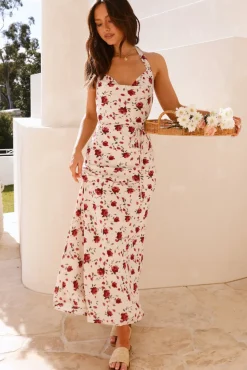 Romanticise Halter Maxi Dress Pink