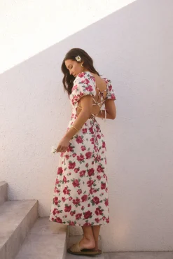 Rosalie Midi Dress Pink