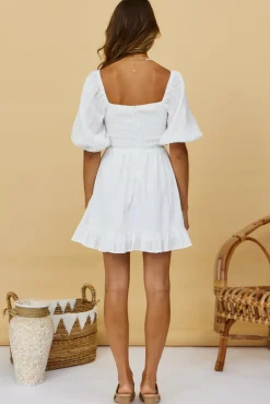 Rose Lenses Dress White