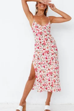 Rosy Cheeks Midi Dress