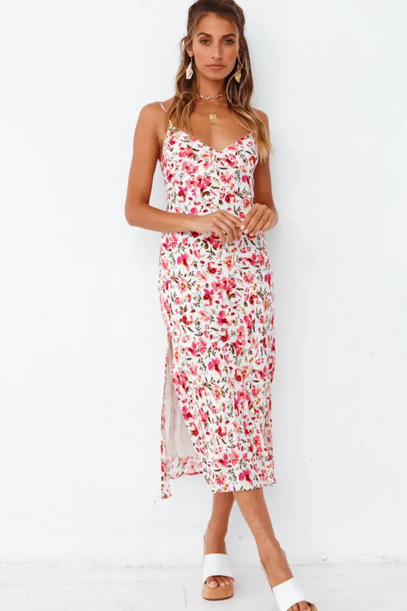 Rosy Cheeks Midi Dress
