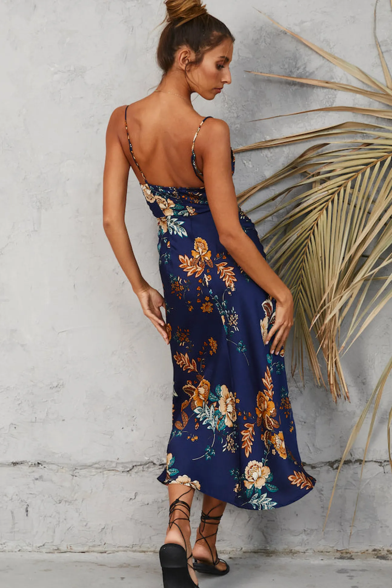 Round The World Maxi Dress Navy