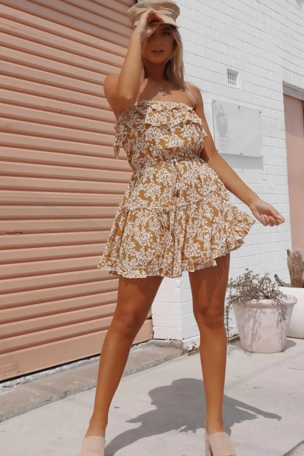 Run Away Dress Mustard