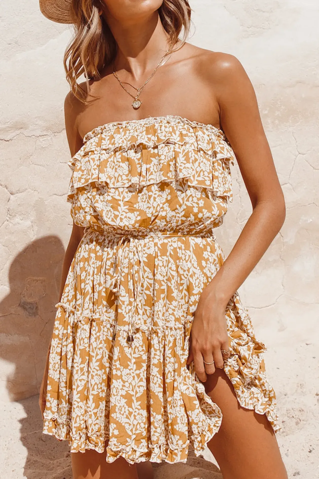 Run Away Dress Mustard