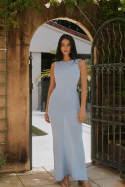 Runaway The Label Adriana Maxi Dress Blue