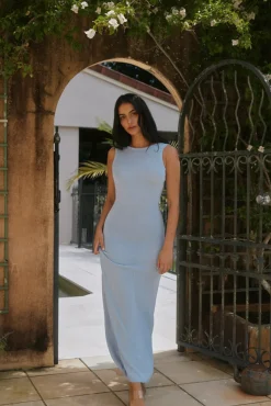 Runaway The Label Adriana Maxi Dress Blue