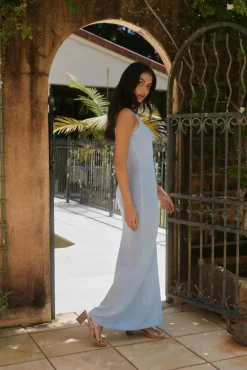 Runaway The Label Adriana Maxi Dress Blue