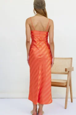 RUNAWAY THE LABEL Braxton Slip Dress Fire