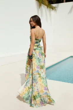 RUNAWAY THE LABEL Camille Maxi Dress Esme Print