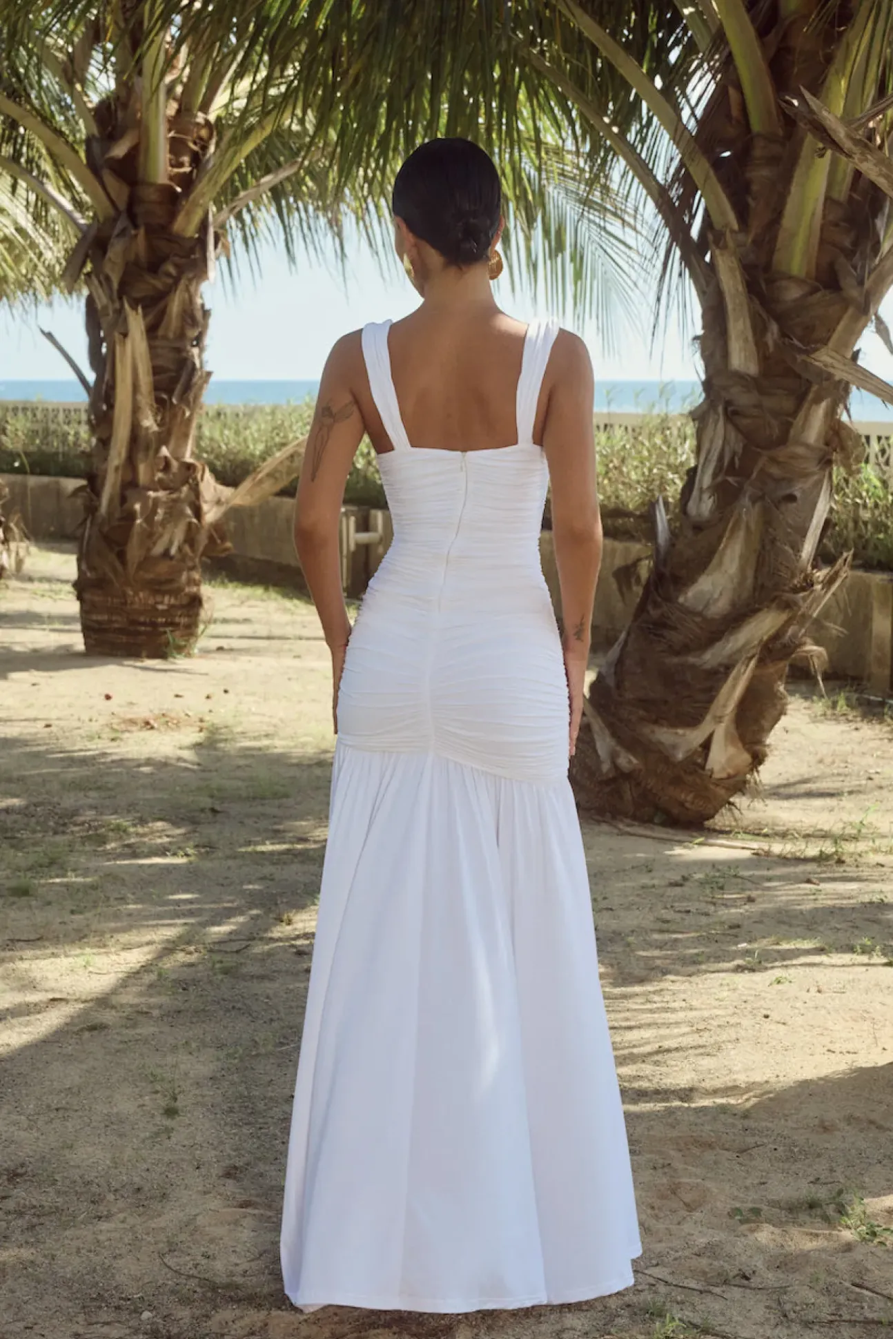 RUNAWAY THE LABEL Carly Maxi Dress White