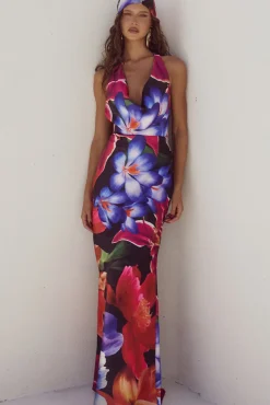 RUNAWAY THE LABEL Posey Maxi Dress Maeve Print