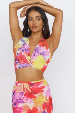 RUNAWAY THE LABEL Romance Top Pink