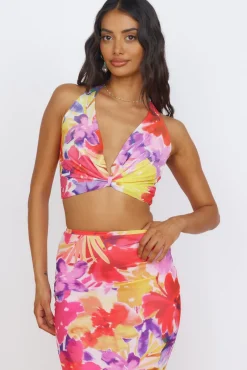 RUNAWAY THE LABEL Romance Top Pink