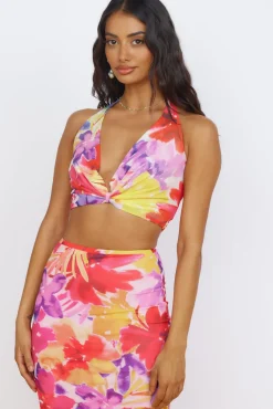 RUNAWAY THE LABEL Romance Top Pink