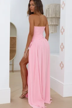 Runaway The Label Rosette Gown Pink