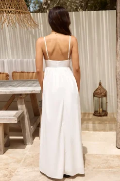 RUNAWAY THE LABEL Tanala Maxi Dress White