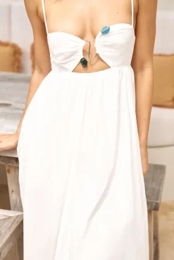 RUNAWAY THE LABEL Tanala Maxi Dress White