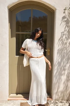 Safe Haven Knit Top White