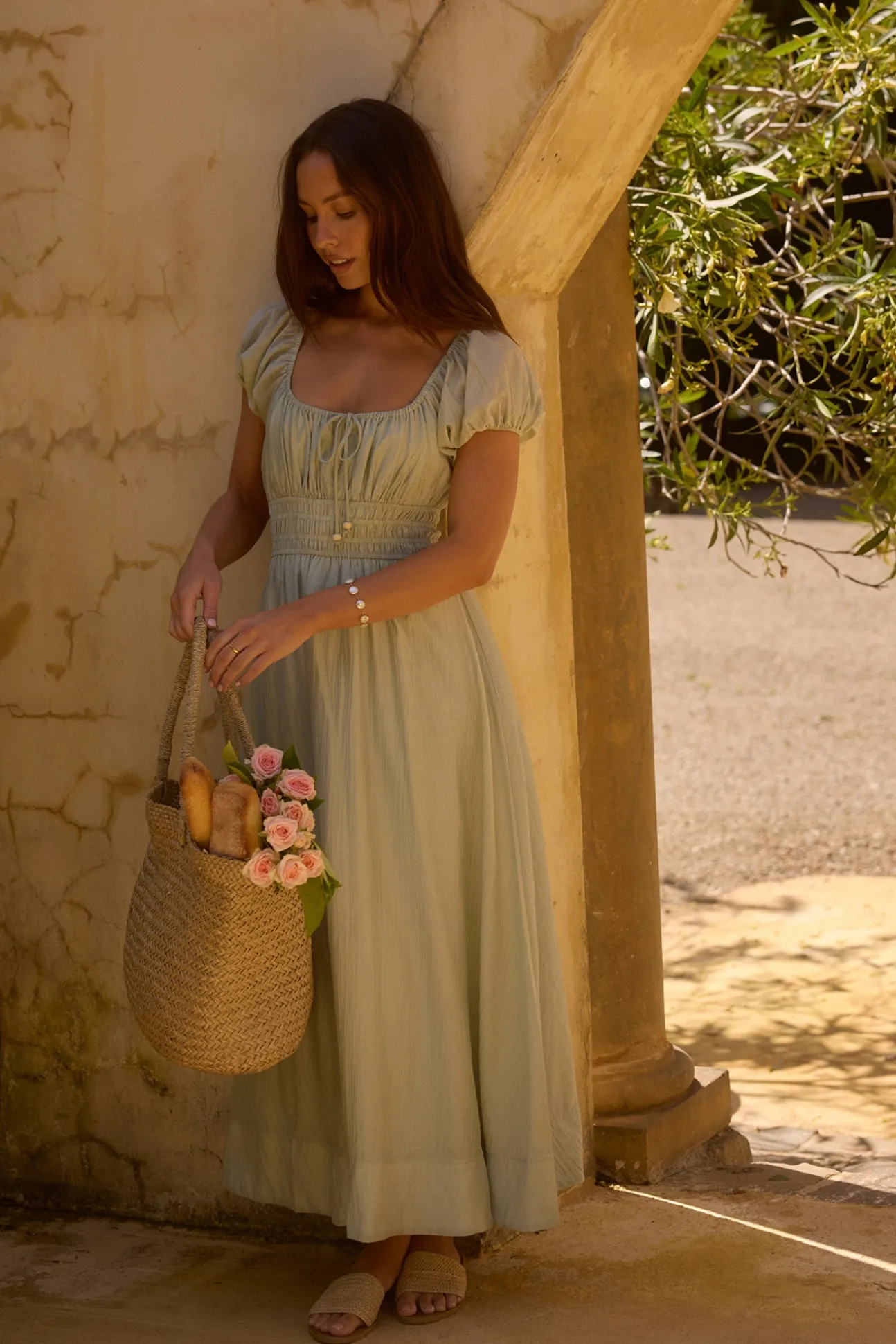 Sage of Secrets Maxi Dress Green