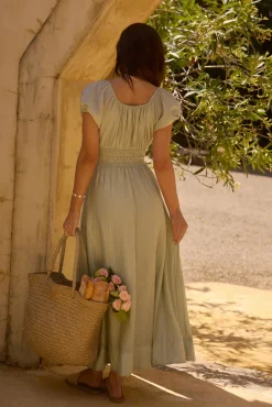 Sage of Secrets Maxi Dress Green