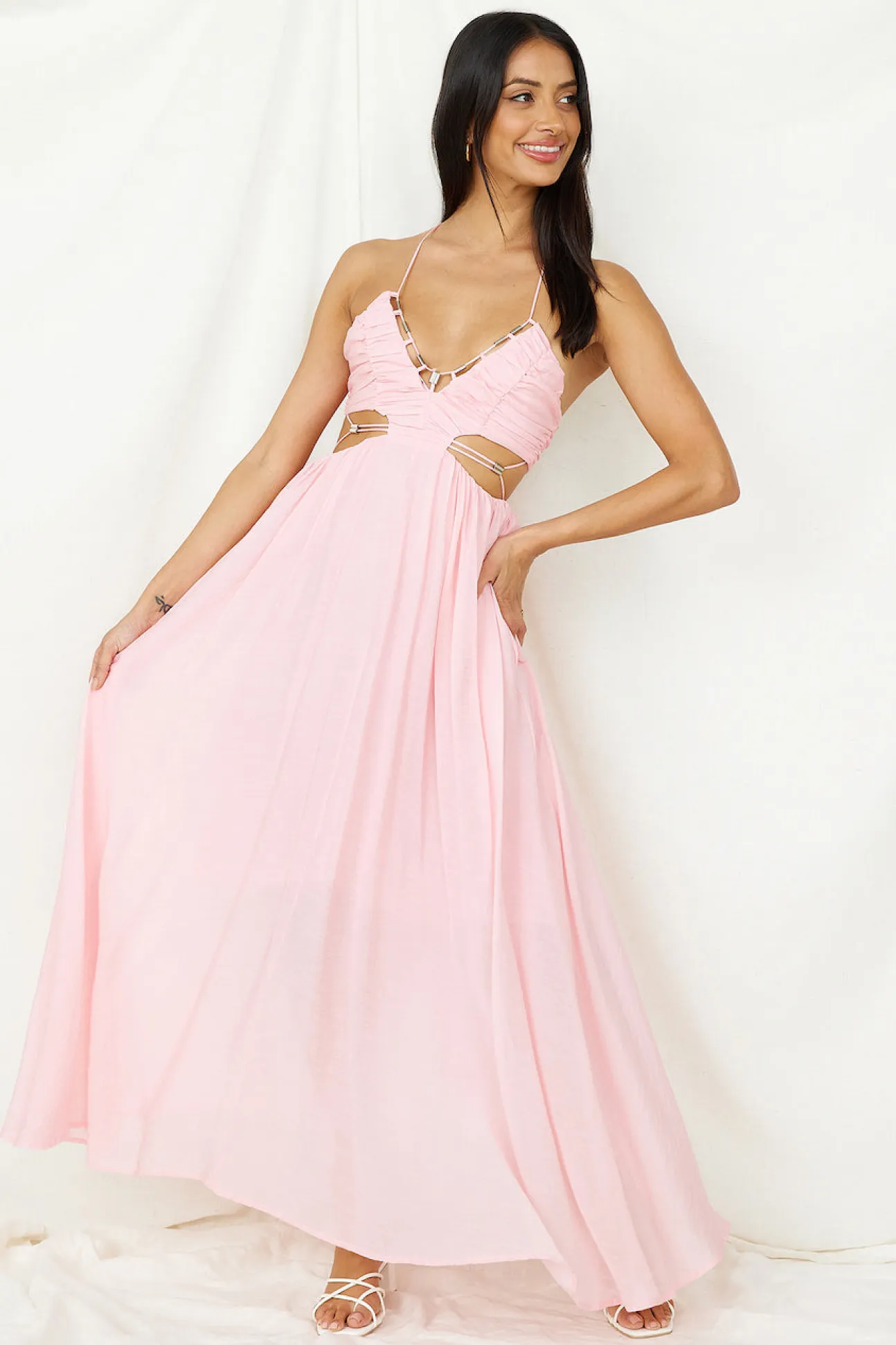 Sahara Journey Maxi Dress Blush