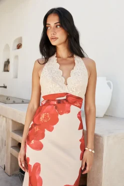 Sahara Sunset Maxi Dress Cream