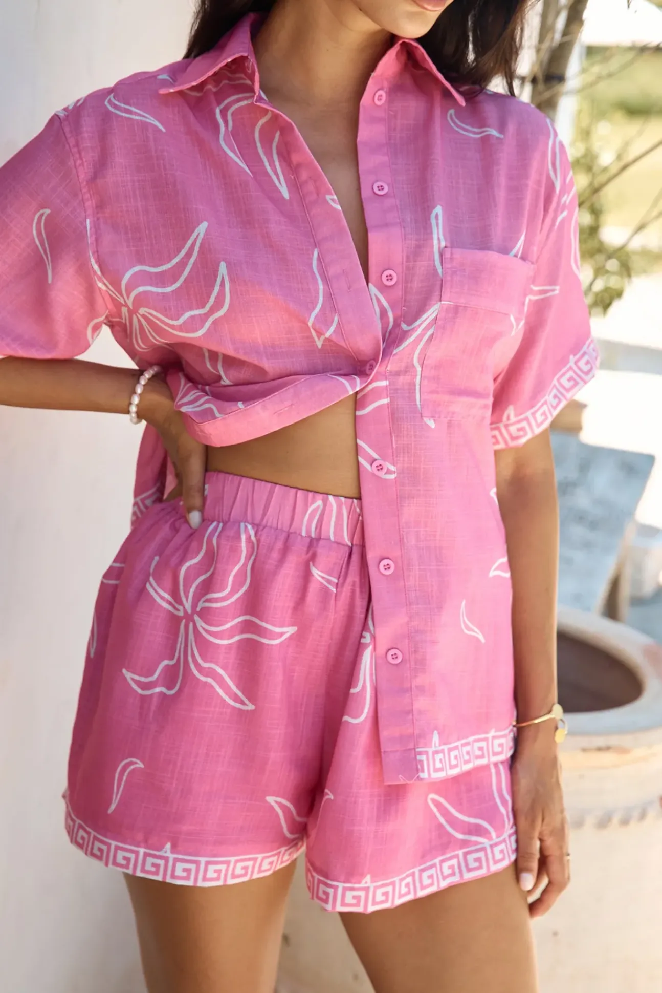 Sailing Ahead Shirt Pink