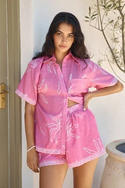 Sailing Ahead Shorts Pink