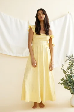 Salty Air Maxi Dress Yellow