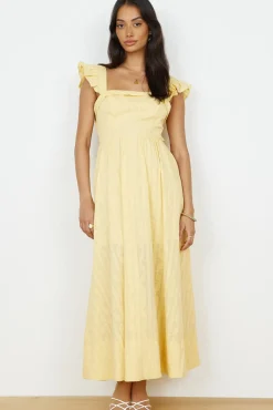 Salty Air Maxi Dress Yellow