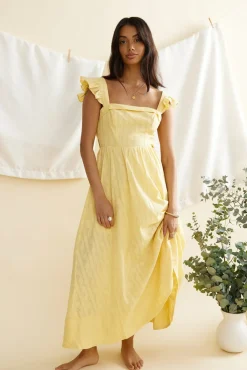 Salty Air Maxi Dress Yellow