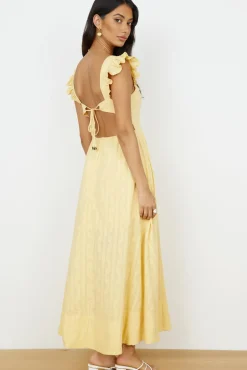 Salty Air Maxi Dress Yellow