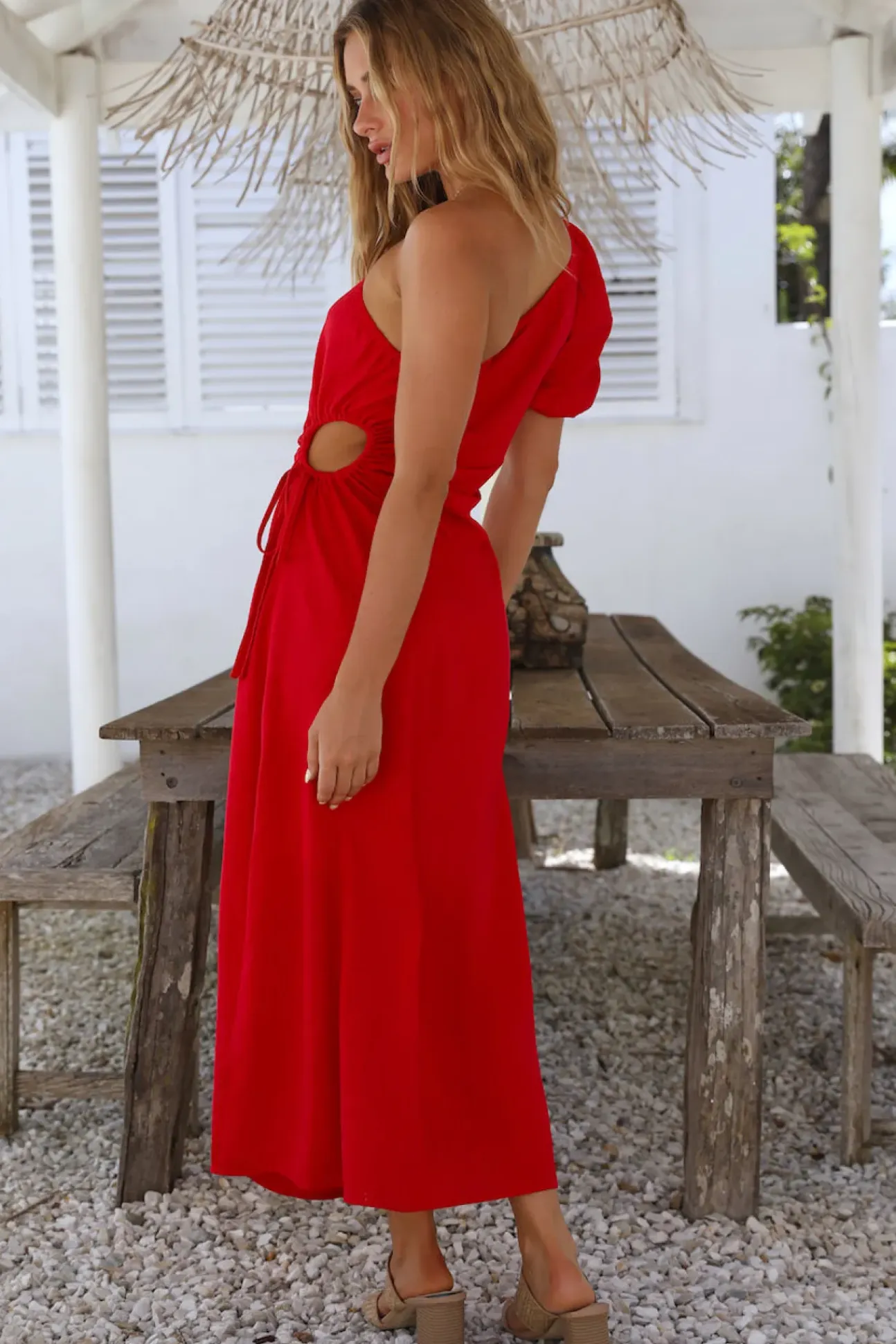 Say Goodbye Maxi Dress Red