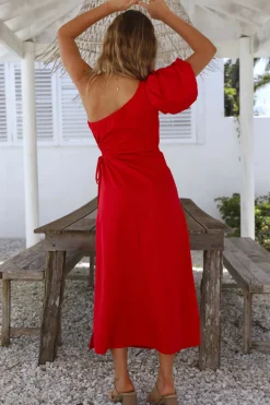 Say Goodbye Maxi Dress Red