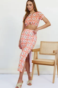 Scattering Maxi Skirt Multi