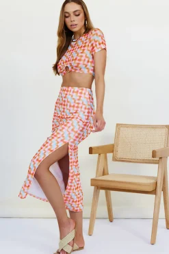 Scattering Maxi Skirt Multi