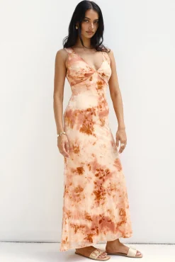 Seafoam Dreams Maxi Dress Orange